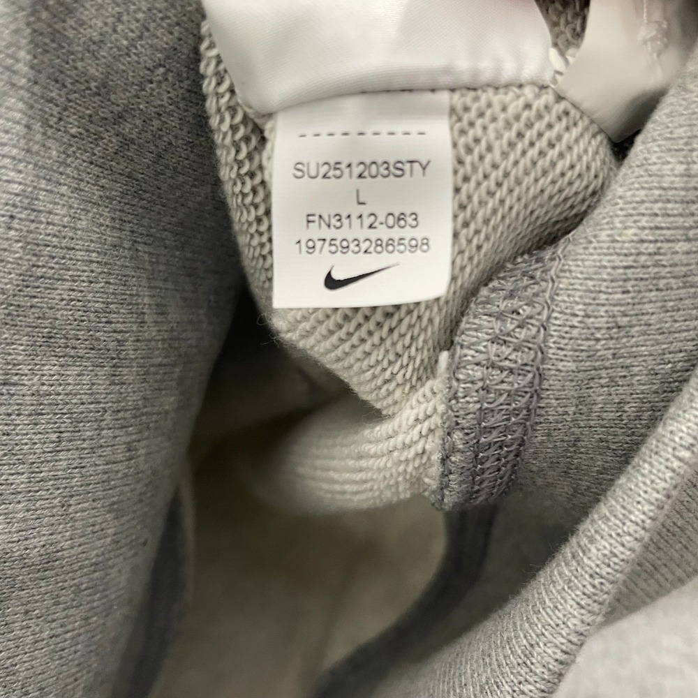 NEW Nike Club Fleece Rugby Polo Men L Gray FN3112-063 Rugby Long Sleeve - Picture 5 of 11